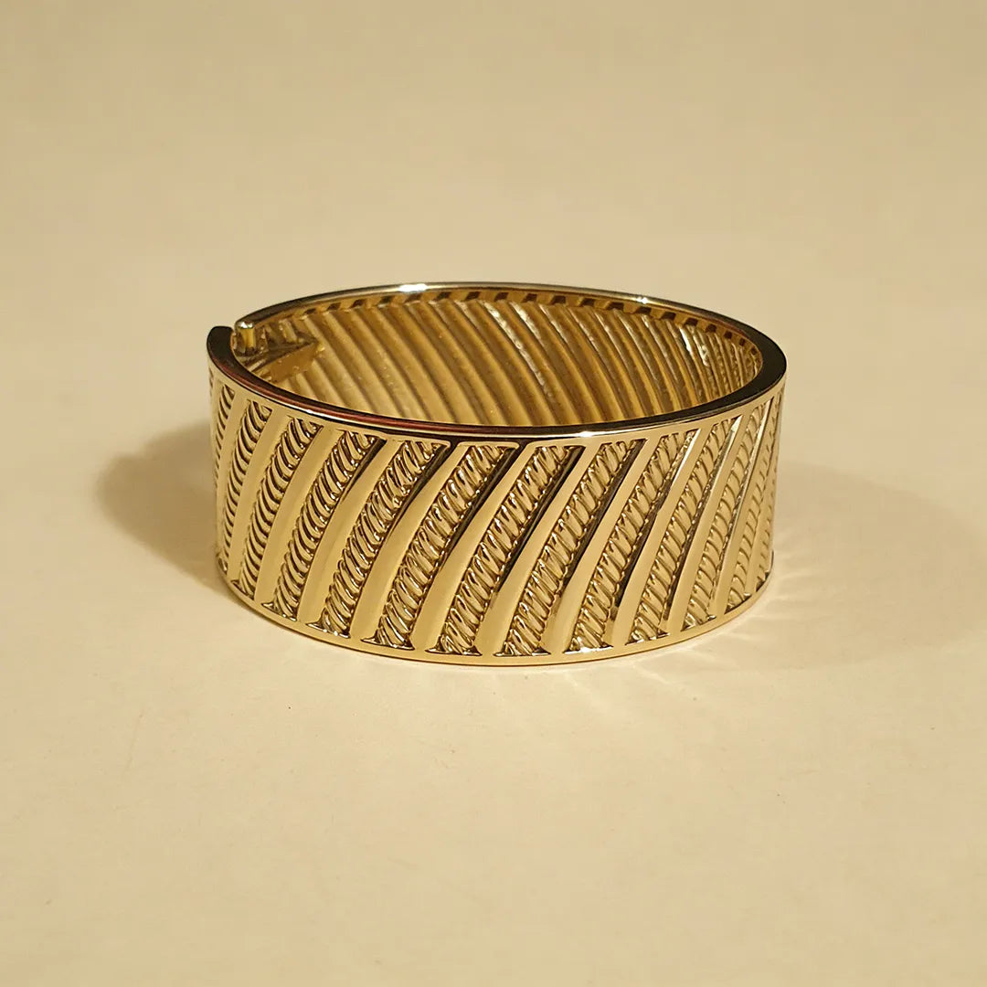 Golden Stripe Metallic Handcuffs
