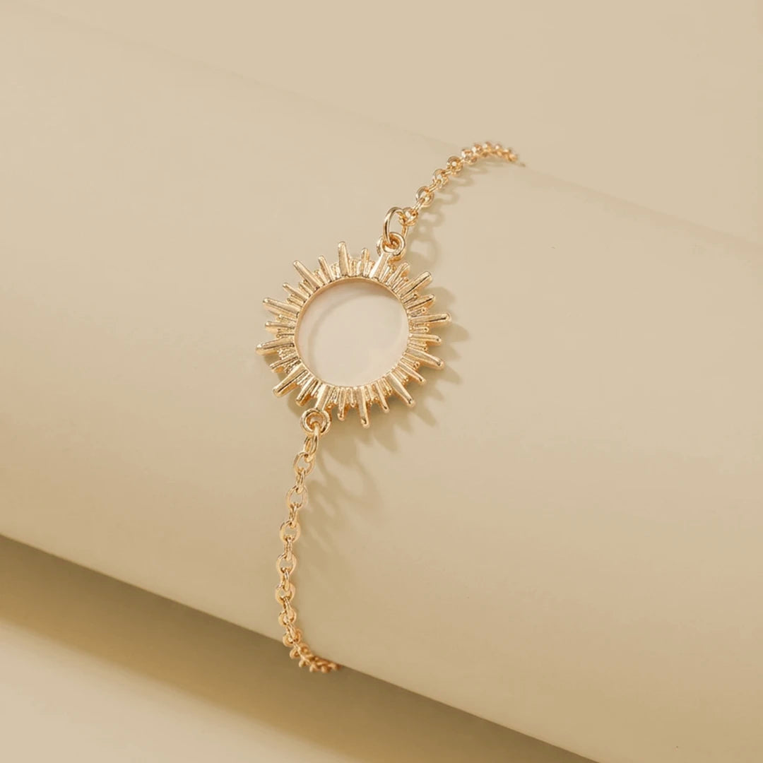 Golden Sun chain Bracelet - Shein
