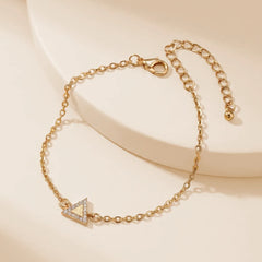 Golden Trio Stone Bracelet - Shein