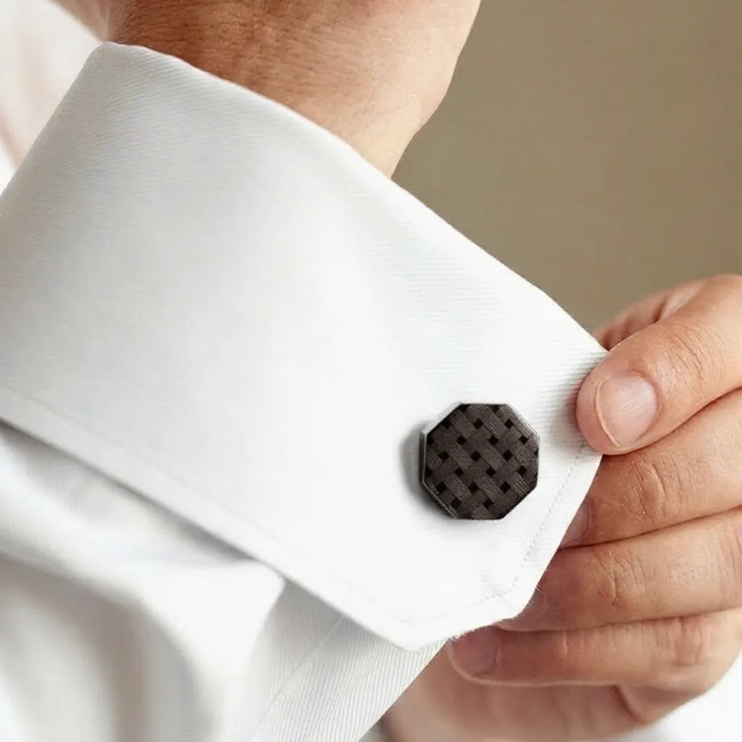 Hexa Bronze Cufflinks