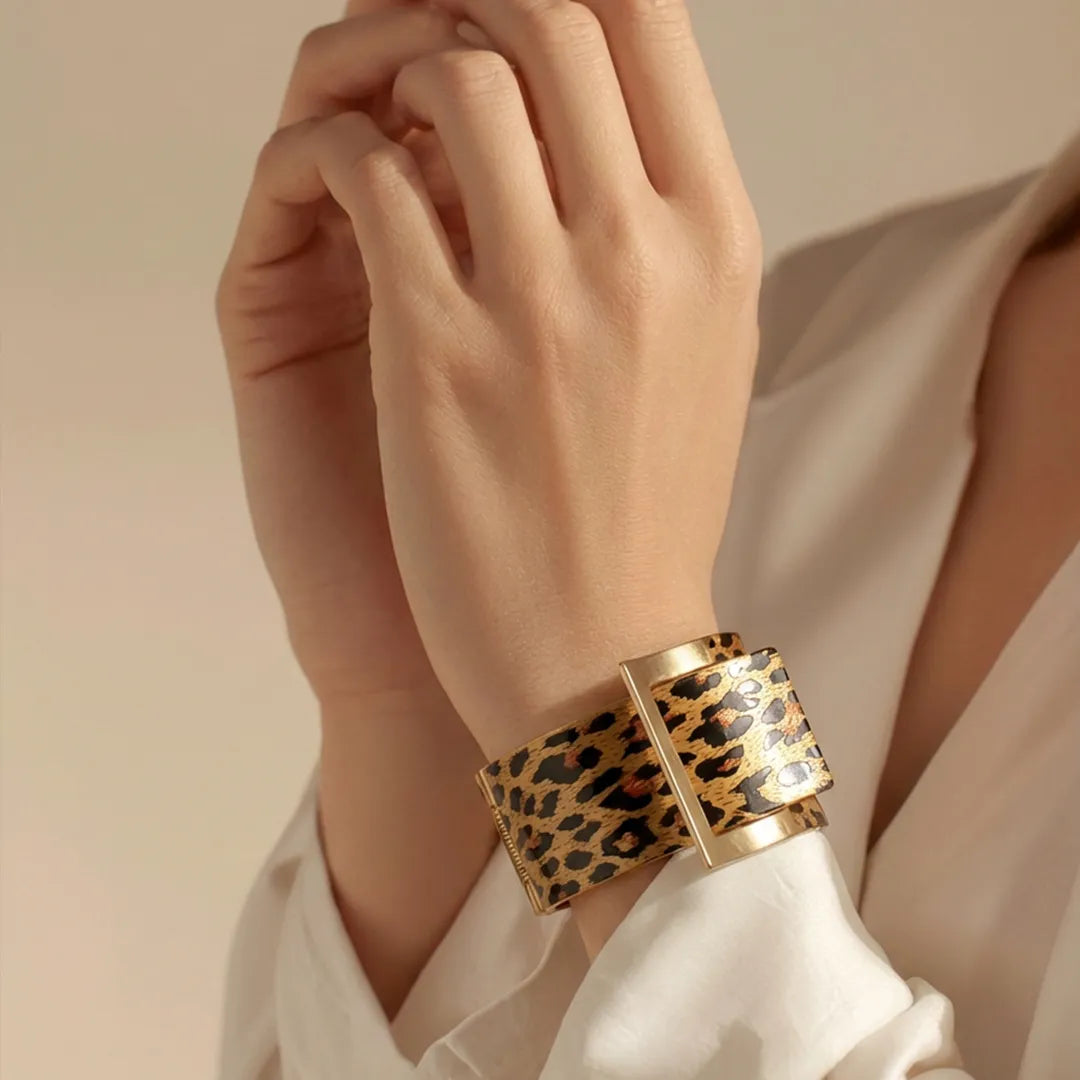 Leopard Metallic Golden Bracelet