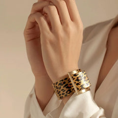 Leopard Metallic Golden Bracelet