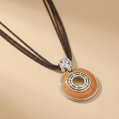 Metallic Orange  Necklace