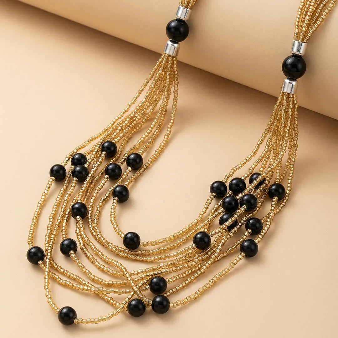 Multi Layer Beads Necklace