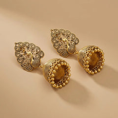 Peacock Royal Jhumka Earrings