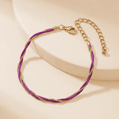 Purple String Bracelet - Shein