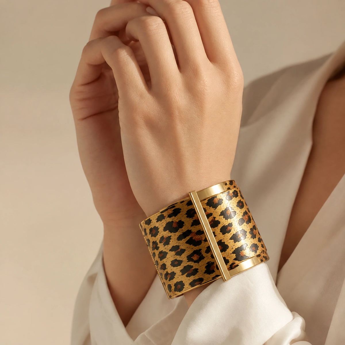 Leopard Metallic Golden Bracelet
