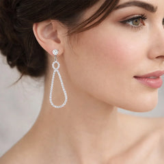 RhineStone Dangling Earrings