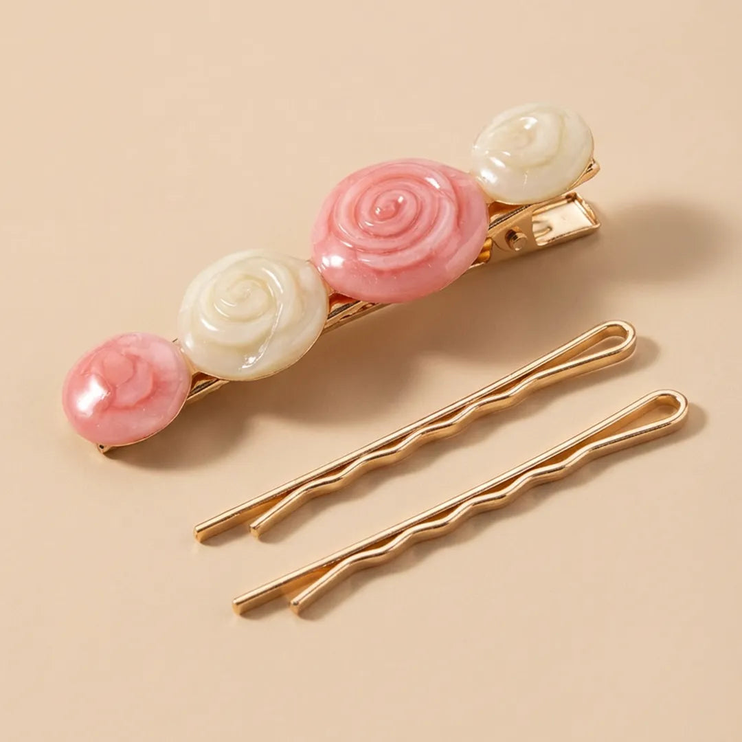 Round Metallic Hair Pins Set 2 - Kids