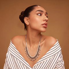 Silver Pearl Necklace