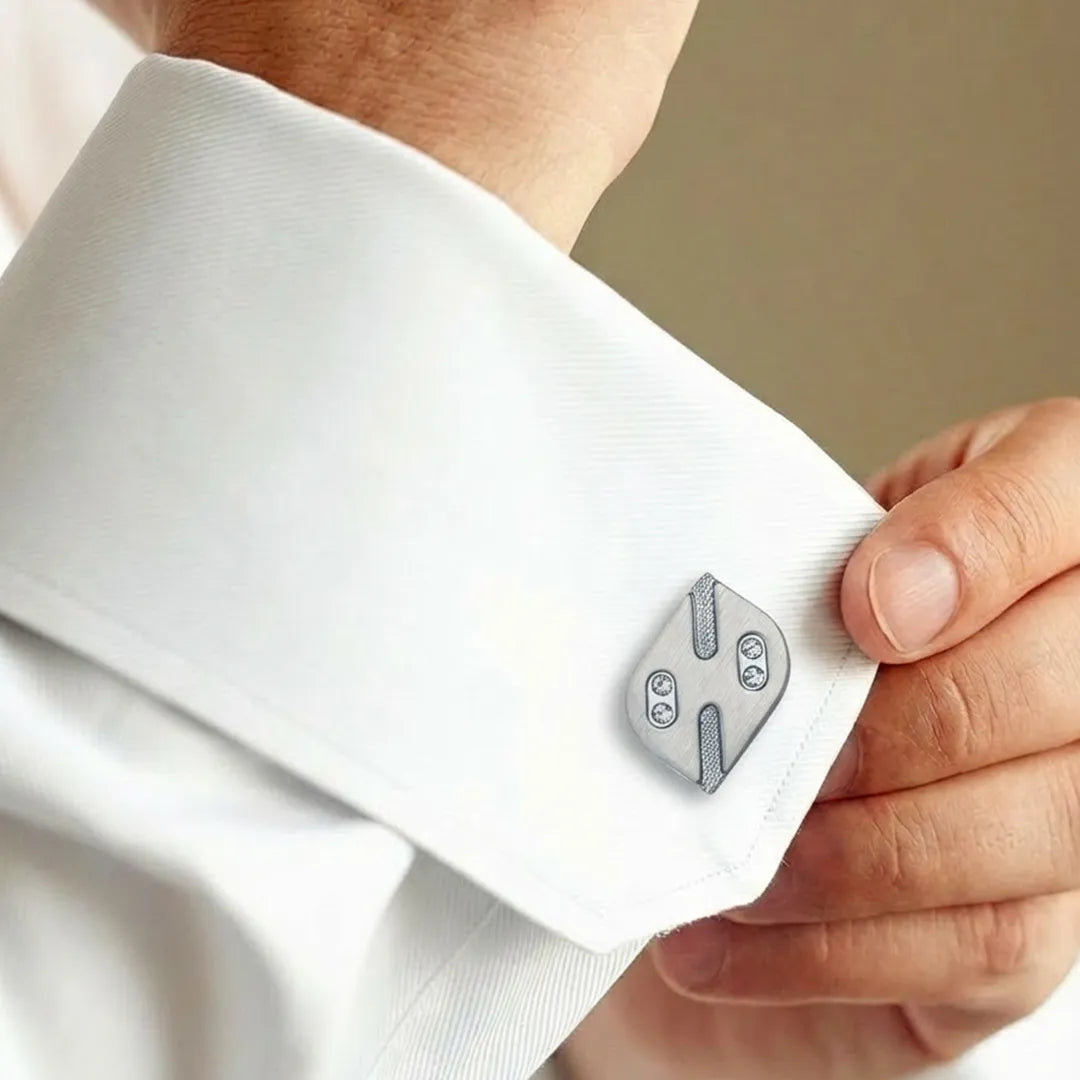Silver Stone Cufflinks