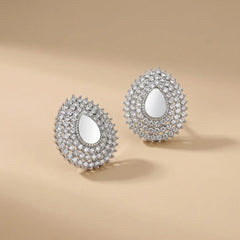Silver Stone Earrings