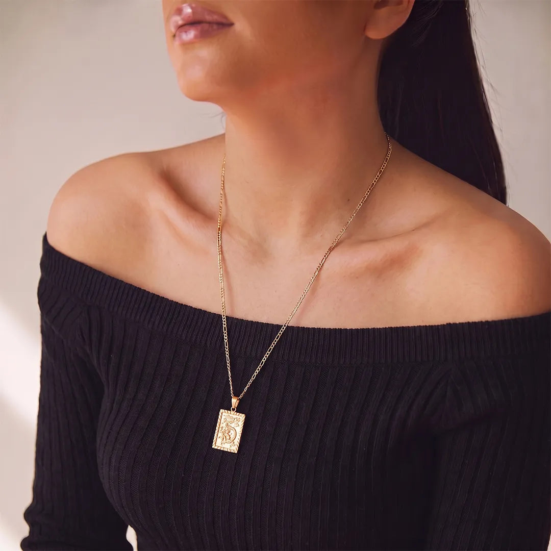 Slytherin Pendent Golden Necklace - Shien
