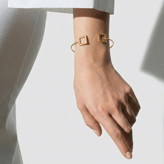 Square Golden Bracelet Bangle - Shein