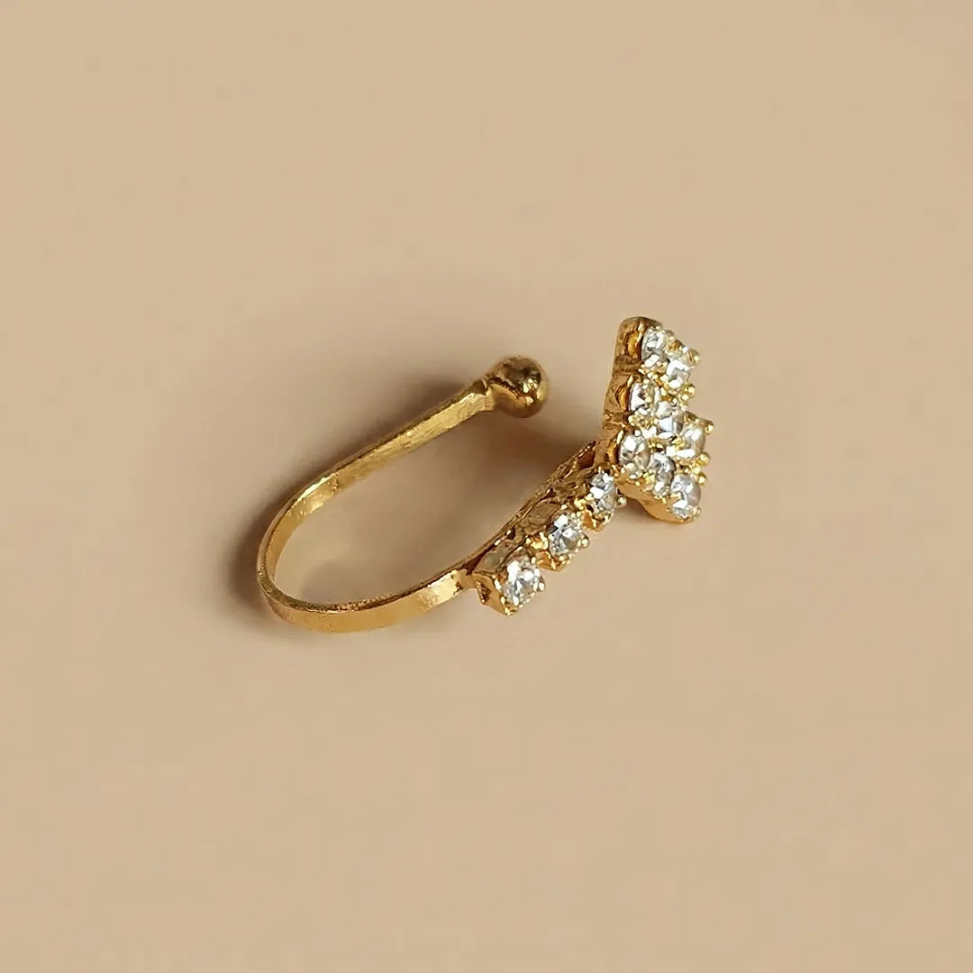 Stone Fang Golden Nose Ring