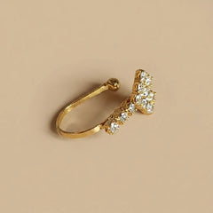 Stone Fang Golden Nose Ring