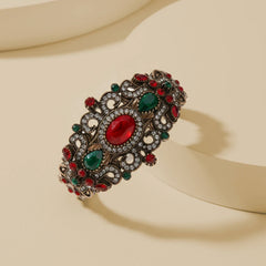 Turkish Bangle Bracelet - Red Stone