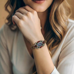 Turkish Multi Stone Golden Watch