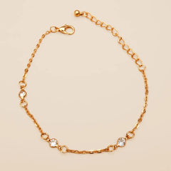 Stone Golden Chain Bracelet - Shein
