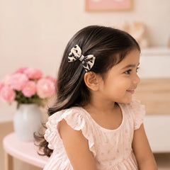 White Bow-Tie Hair Pin - Kids