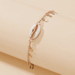 White Metallic Golden Bracelet - Shein