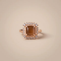 Brown Faux Stone Ring